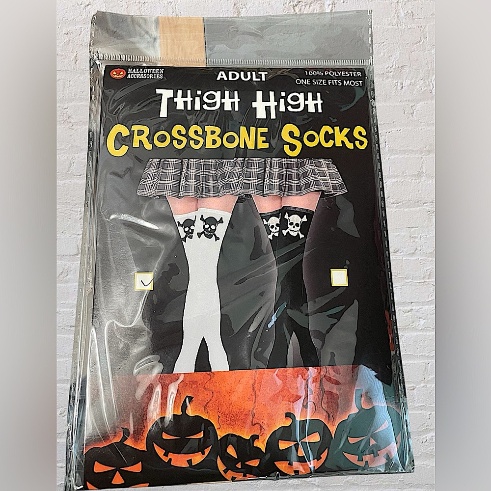 Crossbones Thigh Highs